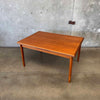 Danish Teak Dining Table w/ Two Leaves C. 1965