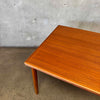 Danish Teak Dining Table w/ Two Leaves C. 1965