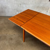 Danish Teak Dining Table w/ Two Leaves C. 1965