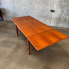 Danish Teak Dining Table w/ Two Leaves C. 1965