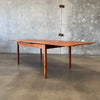 Danish Teak Dining Table w/ Two Leaves C. 1965