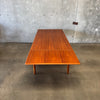 Danish Teak Dining Table w/ Two Leaves C. 1965