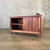 1950s Walnut Drop Leaf Sideboard/Bar Cabinet