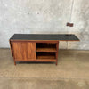 1950s Walnut Drop Leaf Sideboard/Bar Cabinet