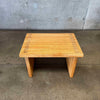 Vintage Solid Oak Side Table #1