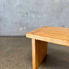 Vintage Solid Oak Side Table #1