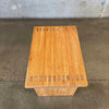 Vintage Solid Oak Side Table #1