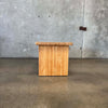Vintage Solid Oak Side Table #1