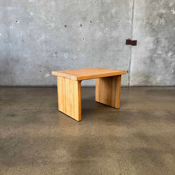 Vintage Solid Oak Side Table #1