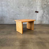 Vintage Solid Oak Side Table #1