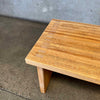 Vintage Solid Oak Side Table #2