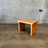 Vintage Solid Oak Side Table #2