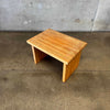 Vintage Solid Oak Side Table #2