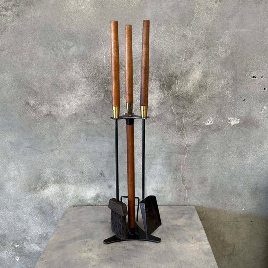 Vintage 1960's Seymour Mid Century Modern Fireplace Tool Set