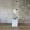 Mid Century Frosted Glass Lamp