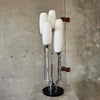 Mid Century Frosted Glass Lamp