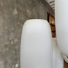 Mid Century Frosted Glass Lamp