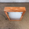 Vintage Homemade Wall Mounting Light - Includes French Cleat System
