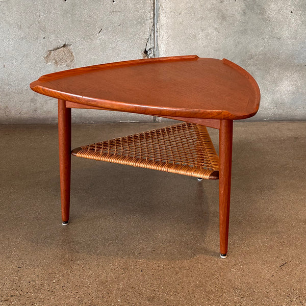 Poul Jensen For Selig Danish Teak Guitar Pic End Table