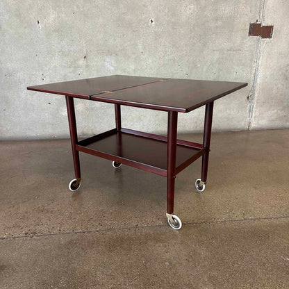 Rosewood Flip Top Bar Cart By Grete Jalk - Denmark 1960's