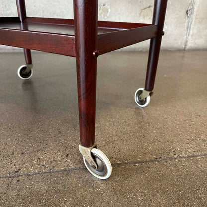 Rosewood Flip Top Bar Cart By Grete Jalk - Denmark 1960's