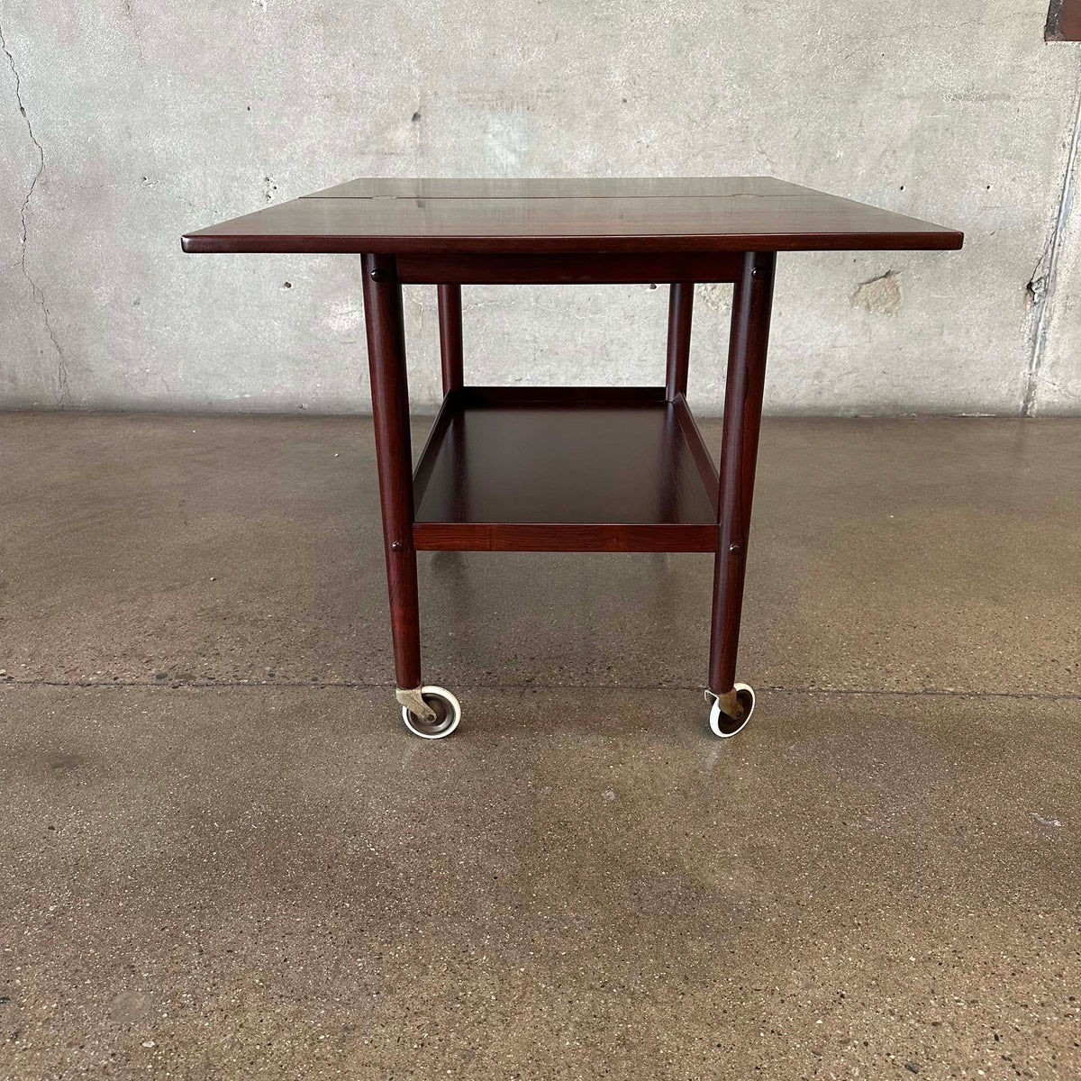 Rosewood Flip Top Bar Cart By Grete Jalk - Denmark 1960's