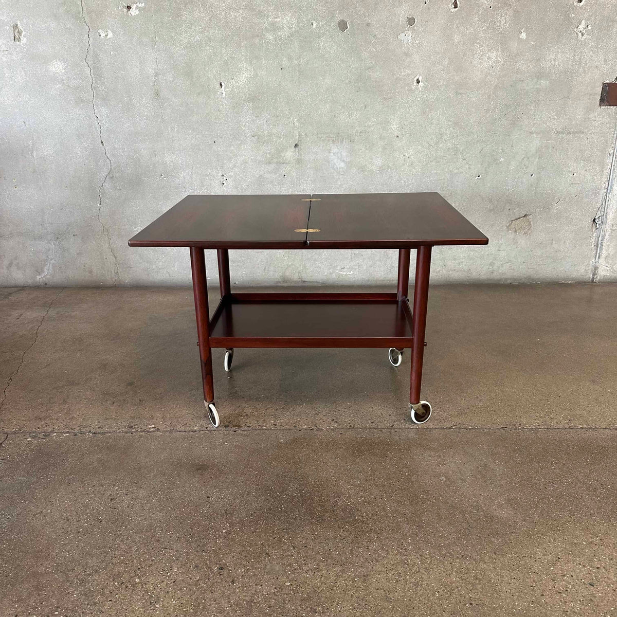 Rosewood Flip Top Bar Cart By Grete Jalk - Denmark 1960's
