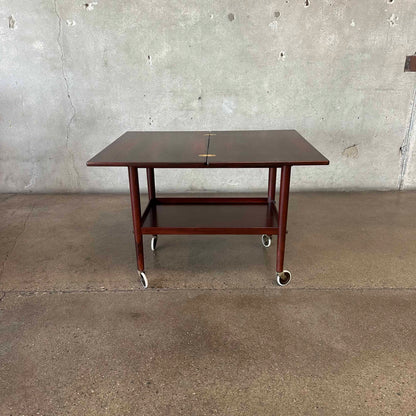 Rosewood Flip Top Bar Cart By Grete Jalk - Denmark 1960's