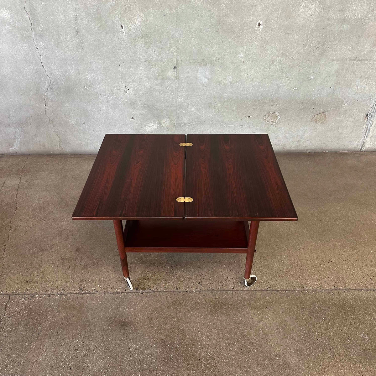 Rosewood Flip Top Bar Cart By Grete Jalk - Denmark 1960's