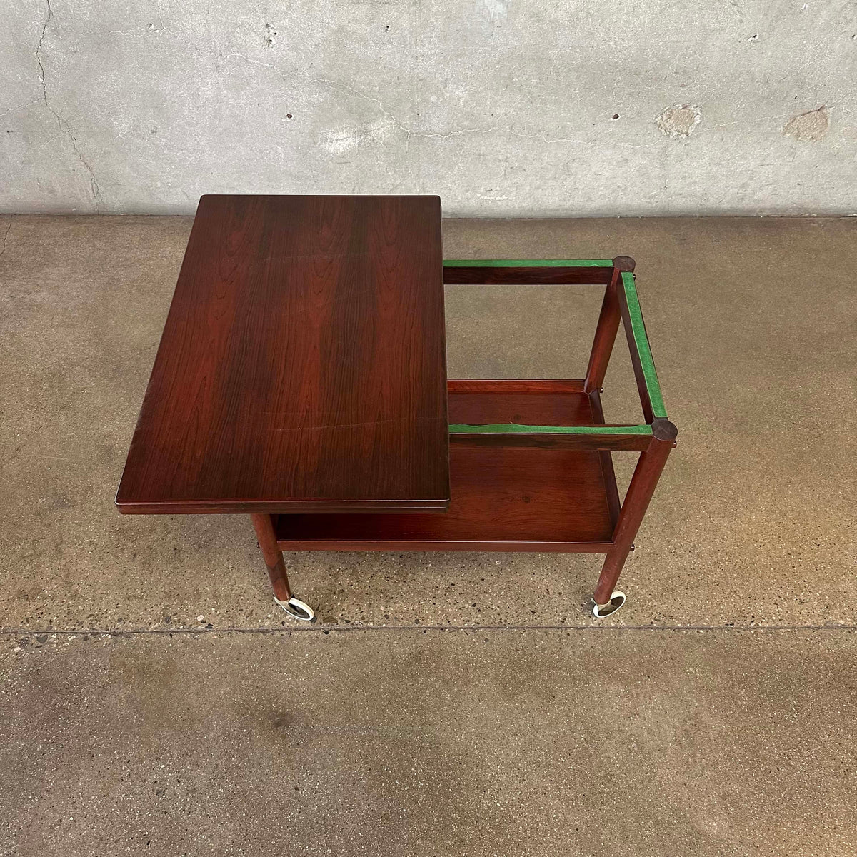 Rosewood Flip Top Bar Cart By Grete Jalk - Denmark 1960's