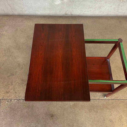 Rosewood Flip Top Bar Cart By Grete Jalk - Denmark 1960's