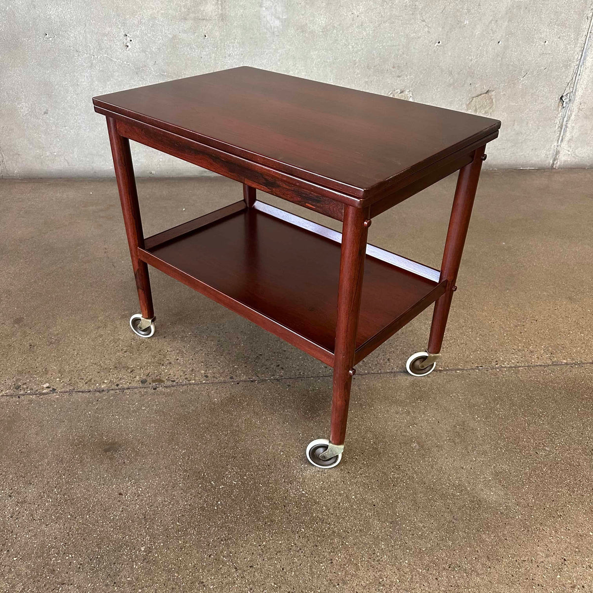 Rosewood Flip Top Bar Cart By Grete Jalk - Denmark 1960's