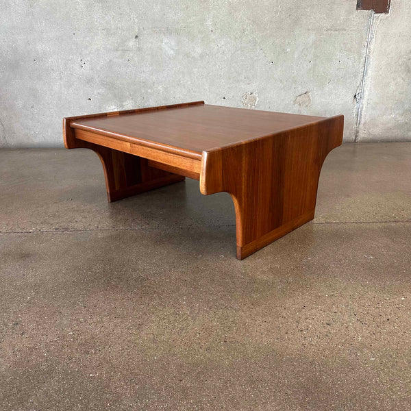 Mid Century Walnut Coffee Table By Gerald McCabe For Brown Saltman