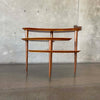 Mid Century Modern 3 Tier Side Table