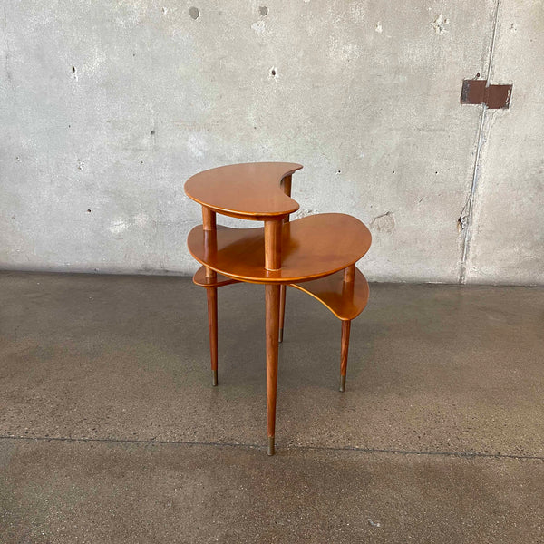 Mid Century Modern 3 Tier Side Table