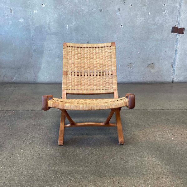 Hans Wegner Style Folding Jute Rope Chair