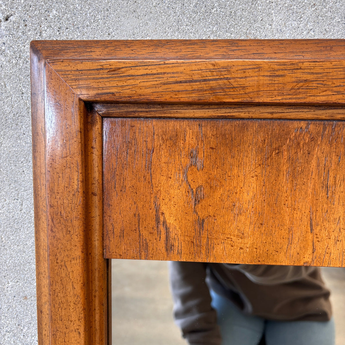 Vintage Drexel Wall Mirror Solid Wood Frame