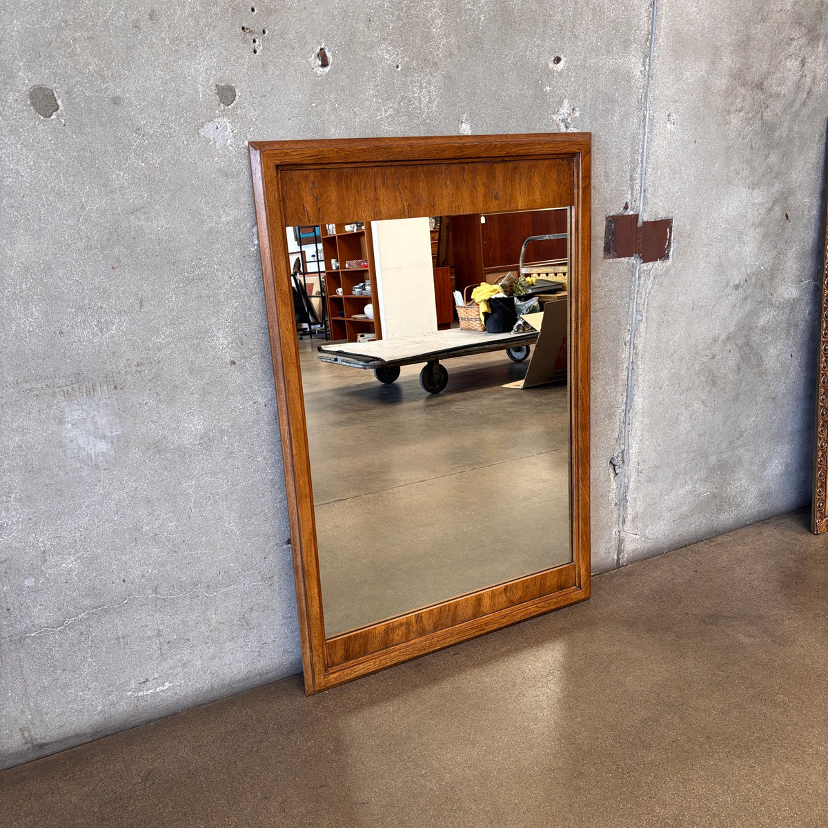 Vintage Drexel Wall Mirror Solid Wood Frame
