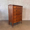 1890's Antique Tiger Oak Chest of Drawers