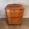 1890's Antique Tiger Oak Chest of Drawers