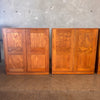 Set of Four Antique Swedish Oak Cabinets with Key