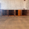 Set of Four Antique Swedish Oak Cabinets with Key