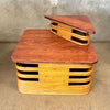 Paul Frankl Rattan Two-Tier Corner Table 1940s