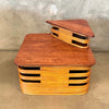 Paul Frankl Rattan Two-Tier Corner Table 1940s