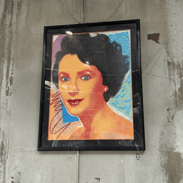 Richard Duardo 1986 Elizabeth Taylor Framed Numbered and Signed Serigraph