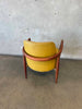 1960s Teak Danish Modern Yellow Accent Chair