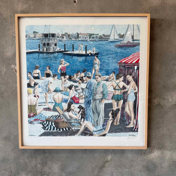 Gene Francis Artist Proof 1/100 Signed & Numbered Serigraph - "On The Beach"