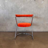 Orange & Chrome Side Chair