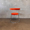 Orange & Chrome Side Chair
