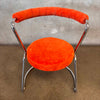Orange & Chrome Side Chair